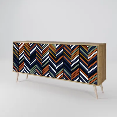 Immagine prodotto di Spacerebels cassettiera a 3 ante - credenza cassettiera - credenza alta - mobile armadio - soggiorno camera da letto - 57,5×164,5×42 (HxLxP)