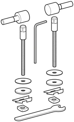 Produktbild von Geberit Scharnier-Set für WC-Sitz