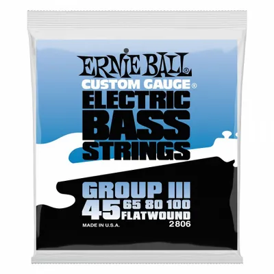 Image de Ernie Ball 2806 Flatwound 45-100 - Cordes pour Guitare Basse