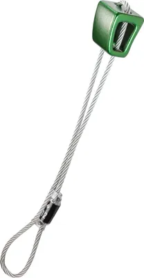 Klemmgerät "Stopper" von Black Diamond; grün; mit Drahtschlaufe; geeignet für Big Wall Klettern.