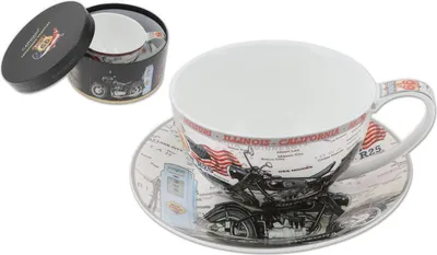 Image de Tasse avec soucoupe - Moto (CARMANI)