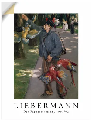 Produktbild von ARTland Wandbild, selbstklebend Der Papageienmann. 1901/1902 Größe: 45x60 cm