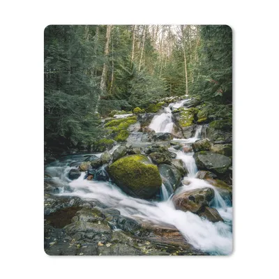 Produktbild von MuchoWow® Mauspad Mousepad Natur - Wasserfall - Bäume - Herbst 19x23 cm - Mousepads - Maus Mat - Pad - Mausunterlage - Mauspads - Spielen