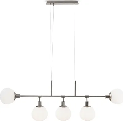Obrázok produktu pre Luster ERICH, niklovo-biely, 5xE14x40W, sklo, rozmery: 149,3x120x15 cm, IP20, Maytoni