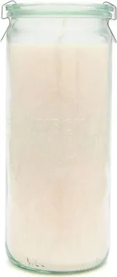 Produktbild von Elfenbein Duftlos - XXL Jumbo Windlicht im Weckglas von Candle Factory