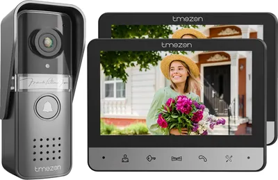 Zdjęcie produktu dla Wideodomofon, 7-calowy kolorowy wyświetlacz, kąt widzenia 120°, 1doorbell2monitor