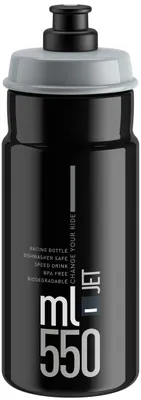 Produktbild von Elite Elite Trinkflasche Jet 550 Ml Schwarz/Grau