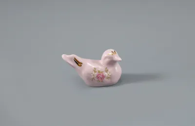 Obrázek produktu pro Ptáček, figurální porcelán, kytičky, Leander
