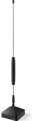 Produktbild von Hama Performance 25, aktiv, Stab-Zimmerantenne, DVB-T/DVB-T2, LTE-Filter, omnidirektional, stromsparend, Schwarz, B 5.8 x H 36 x T 5.8 cm