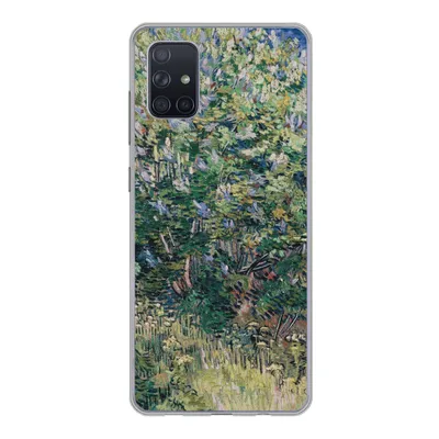 Produktbild von MuchoWow® Handyhülle Schutzhülle Hülle für Samsung Galaxy A71 Fliederbusch - Vincent van Gogh Silikon Softcase Handy Hülle - Kartenbesitzer