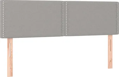 Obrázok produktu pre vidaXL Čelá postele Svetlosivé 144x5x78/88 cm Látkové