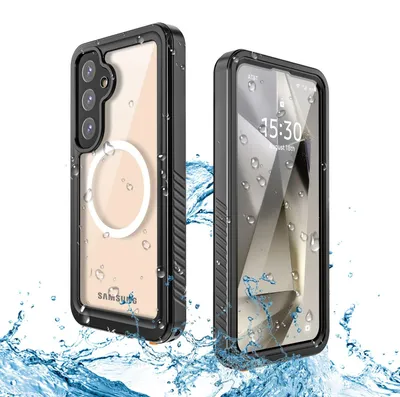 Immagine prodotto di Per Samsung Galaxy S25 Plus 5G MagSafe Grado Corpo completo protezione impermeabile Custodia per cellulare nero