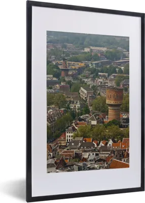 Produktbild von MuchoWow® MuchoWow® Gerahmtes Poster Skyline - Utrecht - Domturm 40x60 cm - Poster mit zchwarzem Bilderrahmen - Poster in Rahmen