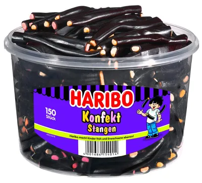 Obrázek produktu pro Haribo tyčinky lékořicové s cukrářskou náplní 1200g