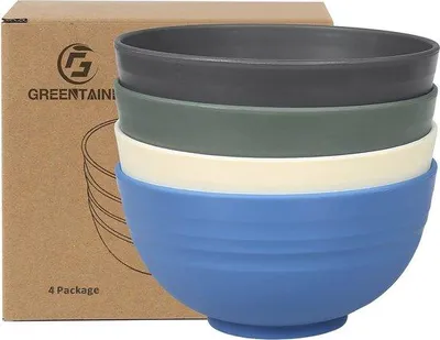 Zdjęcie produktu dla Miseczki do zupy dla dzieci i dorosłych, 4 sztuki, 710 ml, lekkie i nietłukące