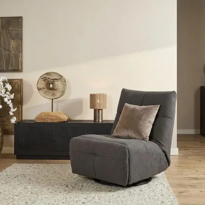 Productafbeelding van StarFurn Relaxfauteuil Lazy Donkergrijs