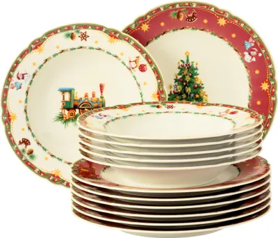 Immagine prodotto di Seltmann Weiden Marie-Luise Weihnachtsnostalgie Set da pranzo 12 pezzi