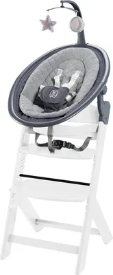 Produktbild von BabyGo Kinderhochstuhl Newborn Family grey/white