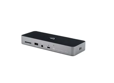 Image de OWC Thunderbolt 4 - filaire - Thunderbolt 4 - 3,5 mm - 10,100,1000 Mbps - noir - gris - gris espace et noir