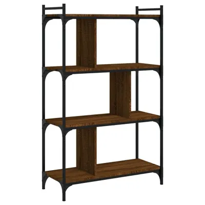 Imagen del producto de vidaXL Estantería de libros, 4 estantes, color marrón, aspecto roble, 76x32x123 cm, material de madera