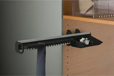 Produktbild von SERVETTO Self System Krawattenhalter Modell B Aluminium/Kunststoff schwarz
