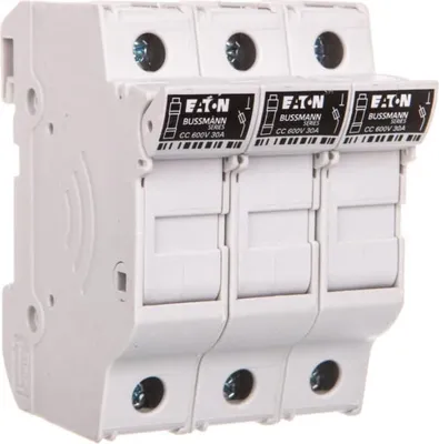 Immagine prodotto di Base fusibile cilindrica 10x38mm 3P 30A CHCC3DU