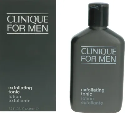 Produktbild von Clinique For Men Exfoliating Tonic, Reinigendes Tonikum, Männer, Universal, Exfoliation, Glättend, Flasche, Water\Aqua\Eau, Alcohol Denat., Salicylic Acid, Hamamelis Virginiana (Witch Hazel), Butylene...
