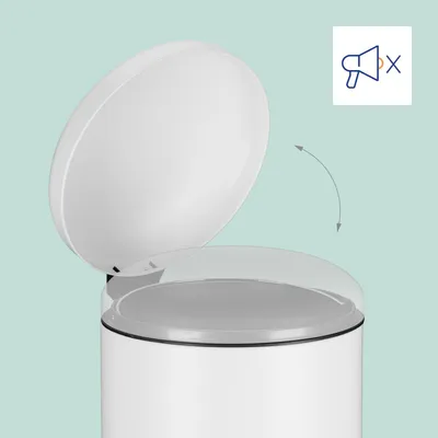 Produktbild von 30 l Küchenabfalleimer aus Metall und Kunststoff, Fußpedal