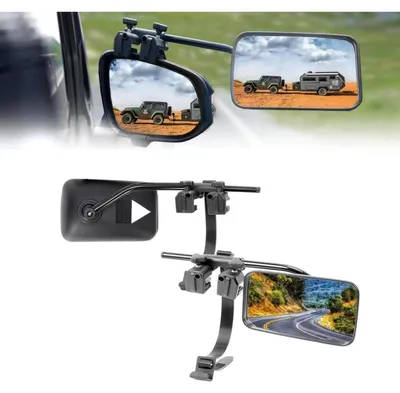 Produktbild von Zusatzspiegel Wohnwagen & Wohnmobil 2er Set Universal Clip-On Konvexspiegel