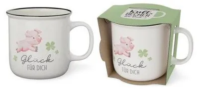 Produktbild von Kaffeebecher Liebe Wünsche – Glück, New Bone China, 250 ml, 85 x Ø 88 mm