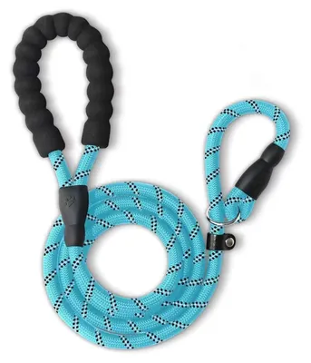 Produktbild von Hundeleine Aus Hochbelastbarem Seil Mit Gepolsterter Griffzone, Reflektierend, 180 Cm, Für Kleine Bis Große Hunde