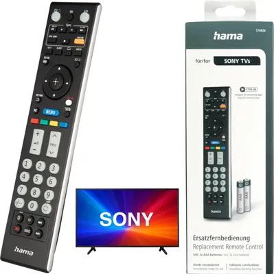 Produktbild von Hama Ersatz Fernbedienung für Sony Bravia Smart TV LED OLED Netflix App etc