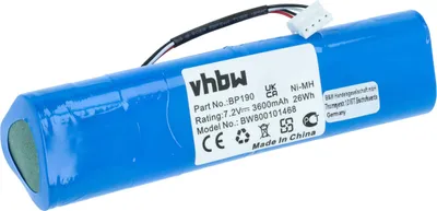 Produktbild von vhbw Akku Ersatz für Fluke B11432, BP-190, BP190 für Oszilloskop, Messgerät (3600 mAh, 7,2 V, NiMH)