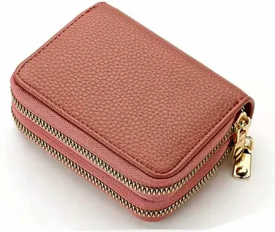 Produktbild von Jumada's Damen-Geldbörse – Leder – Kunstleder – Rosa – Kartenetui – Karten – Geldbörse