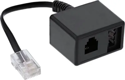 Produktbild von Kabel przejściowy InLine® TAE z wtyczki RJ45 na gniazdo TAE-N i RJ11
