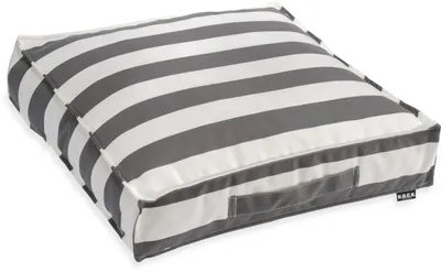 Produktbild von H.O.C.K. Classic Streifen Outdoor Matratzenkissen 50x50x10cm hellgrau col. 55