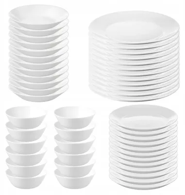Obrázok produktu pre Sada riadu IKEA Oftast, 32 kusov, sklo, pre 8 osôb