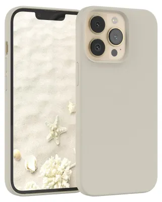 Produktbild von EAZY CASE Silikonhülle für Apple iPhone 13 Pro Silikon Backcover Schutz in Beige