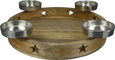 Obrázek produktu pro GILDE Svícen věnec hvězda v. 7,5 cm,25236