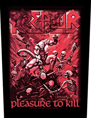 Obrázek produktu pro Kreator - nášivka "Pleasure To Kill" RO7966 (One Size) (Black/Red)