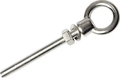 Produktbild von Korrosionsbeständiger Augbolzen mit Ring aus Edelstahl, M8x100 mm, für Außeneinsatz