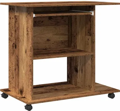 Zdjęcie produktu dla Biurko Komputerowe, Stare Drewno, 80X50X75 Cm  Lumarko!