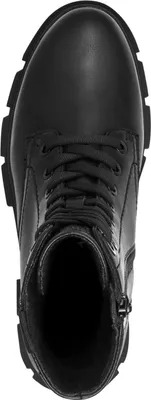 Produktbild von s.Oliver Damen Stiefelette Combat Boot Matt Lack Metallic Finish 5-25221-43, Größe:37 EU, Farbe:Schwarz