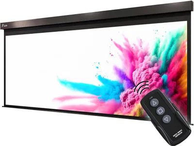 Produktbild von PANTERA | Motorleinwand | 240 x 135 cm | 108" | 16:9 | Premium Rohrmotor | 4K/8K Ultra HDR 3D | Beamerleinwand, Projektionsleinwand, Präsentationswand, Motorleinwand, Kinoleinwand