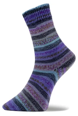 Produktbild von Pro Lana Golden Socks ST. MORITZ Merino extrafein 100 g 4-fach Sockenwolle 420 m  Farbe 473.09 - petrol/braun