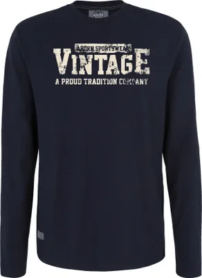 Produktbild von Übergrößen Longshirt Vintage beige AHORN SPORTSWEAR Navy 7XL