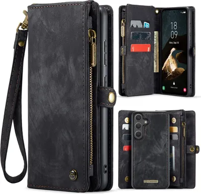 Produktbild von Samsung Galaxy S26 Hülle - CaseMe 008 2-in-1 Klapphülle & Back Cover mit Brieftasche - Schwarz
