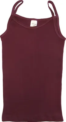 Produktbild von HERMKO 2460 Mädchen Trägerhemd aus 100% Baumwolle, Naturfaser-Unterhemd bzw. Top, Farbe:bordeaux, Größe:140