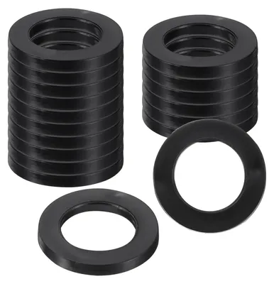 Produktbild von 18 Gummiringe, 23 mm Außendurchmesser, 15 mm Innendurchmesser, 2,5 mm Dicke, schwarz
