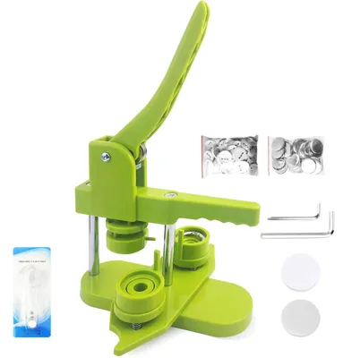 Immagine prodotto di Macchina per spillette - Pressa per spillette/badge - 58 mm - Senza kit di montaggio - Con matrice - 100 spillette vuote - Taglierina circolare